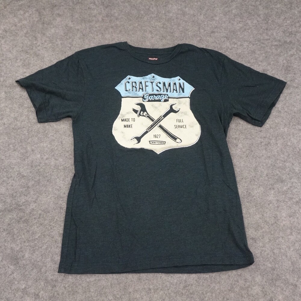 Craftsman Garage T Shirt Mens Medium Black Short Sleeve Graphic Tools